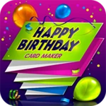 happy birthday card maker android application logo